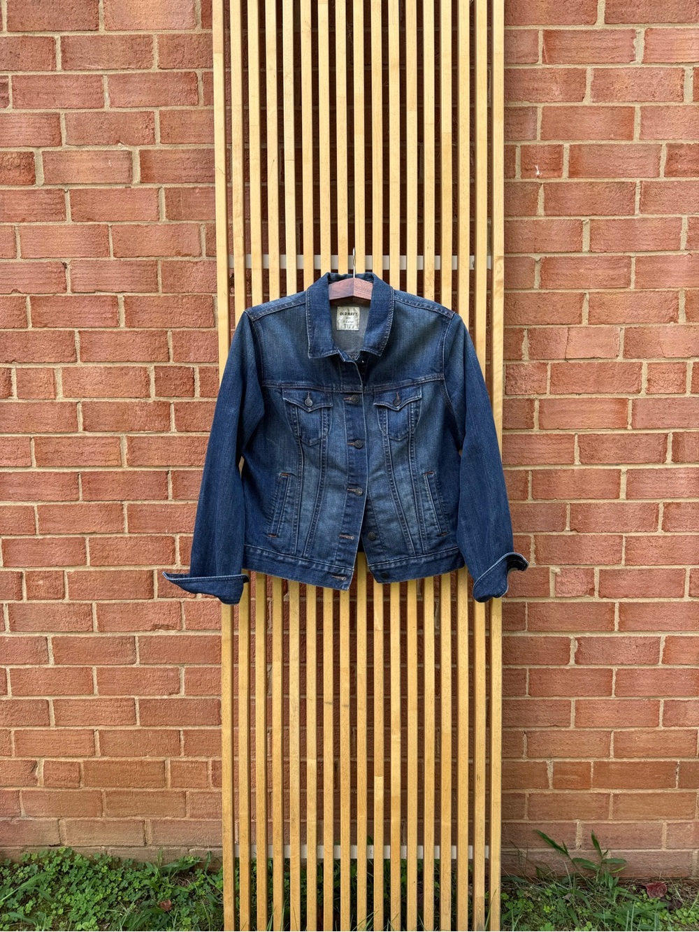 Old Navy Blue Denim Jacket with Chest Pockets - Picture 3 of 3